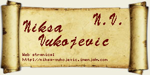Nikša Vukojević vizit kartica